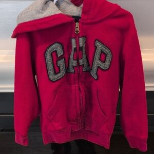 GAP Kids Bold Red Zip-Up Hoodie